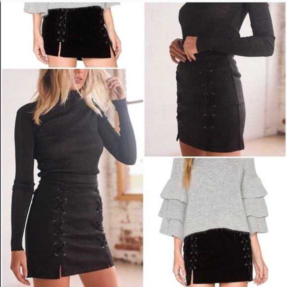 Suede skirt - Picture 2 of 3